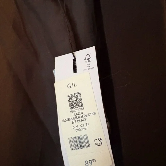 Dynamite Black Blazer with Gold Buttons - Picture 3 of 3